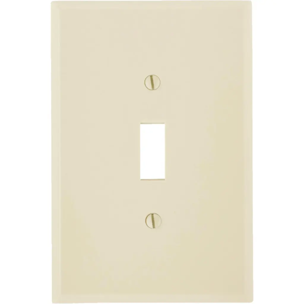 Leviton Ivory 1 Gang Thermoset Plastic Toggle Wall Plate 1 Pk