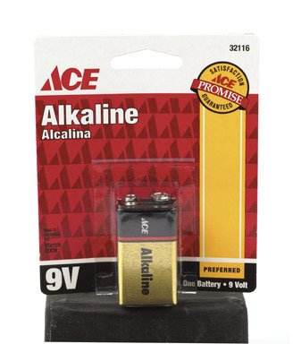 BATTERY ALKALINE 9V