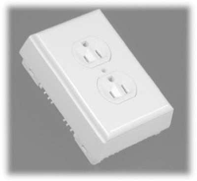 Legrand Rectangle Plastic 1 Gang Outlet Kit Ivory