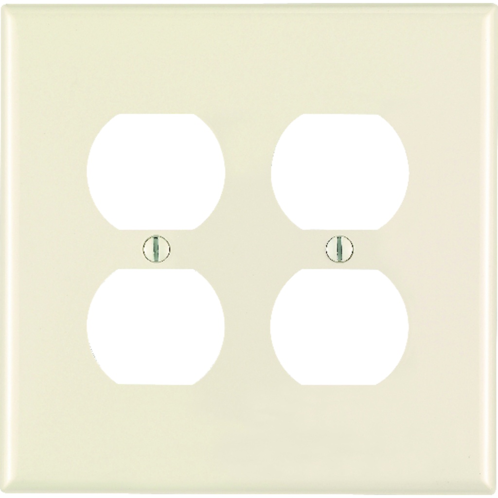 Leviton Midway Almond 2 Gang Nylon Duplex Wall Plate 1 Pk