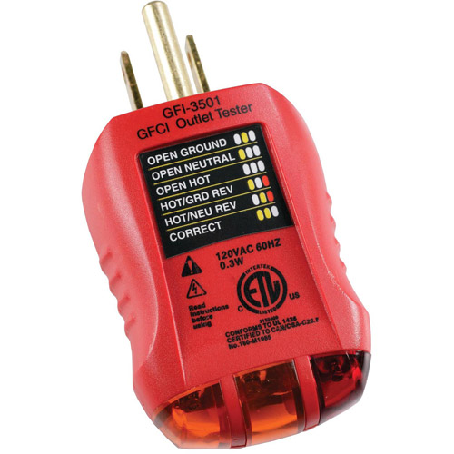 OUTLET & GFCI TESTER