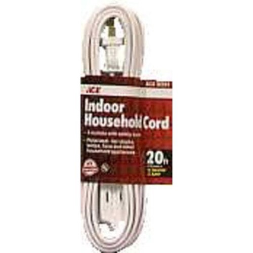 CORD EXTN 16/2SPT-2WHT20