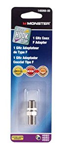 Just Hook It up Double Female Coax F Adapter 1000 MHz