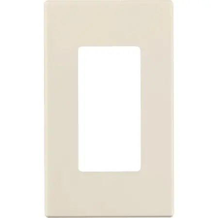 1-Gang Light Almond Decora/Rocker Polycarbonate Standard Screwless Wall Plate (1-Pack) 80301-T
