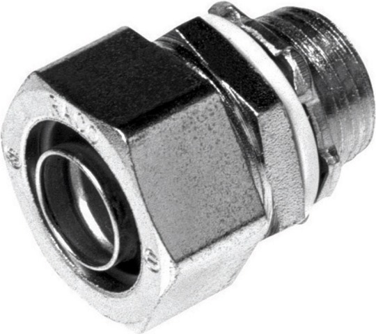 1 in. Uninsulated Liquid-Tight Straight Connector, 1-Pack