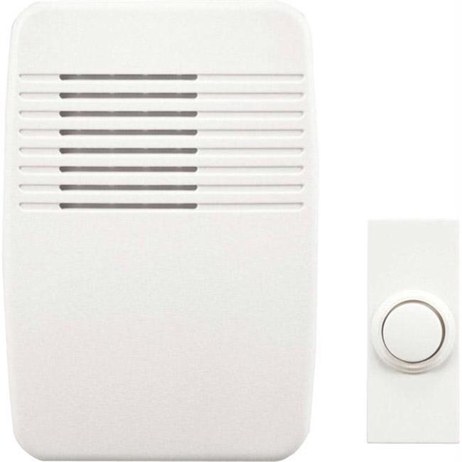 Heath Zenith White Plastic Wireless Door Chime Kit