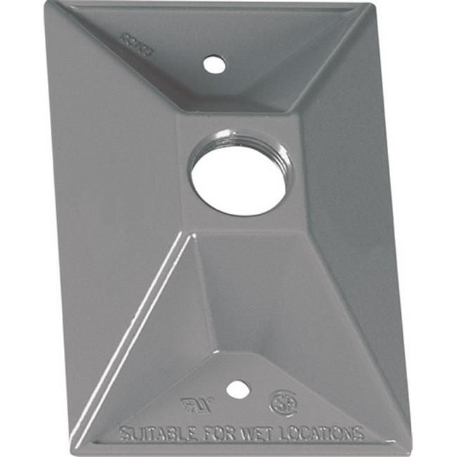 1G CVR W/ ONE 1/2"H GRY