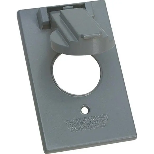 Sigma Engineered Solutions Rectangle Die-Cast Metal 1 Gang 4.57 in. H X 2.83 in. W 15/20 Amp Recepta