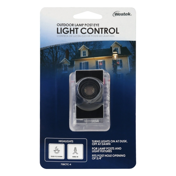 Westek Black Photoelectric Eye Light Control 1 Pk