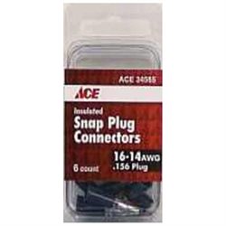 Ace Insulated Wire Male Disconnect Blue 6 Pk