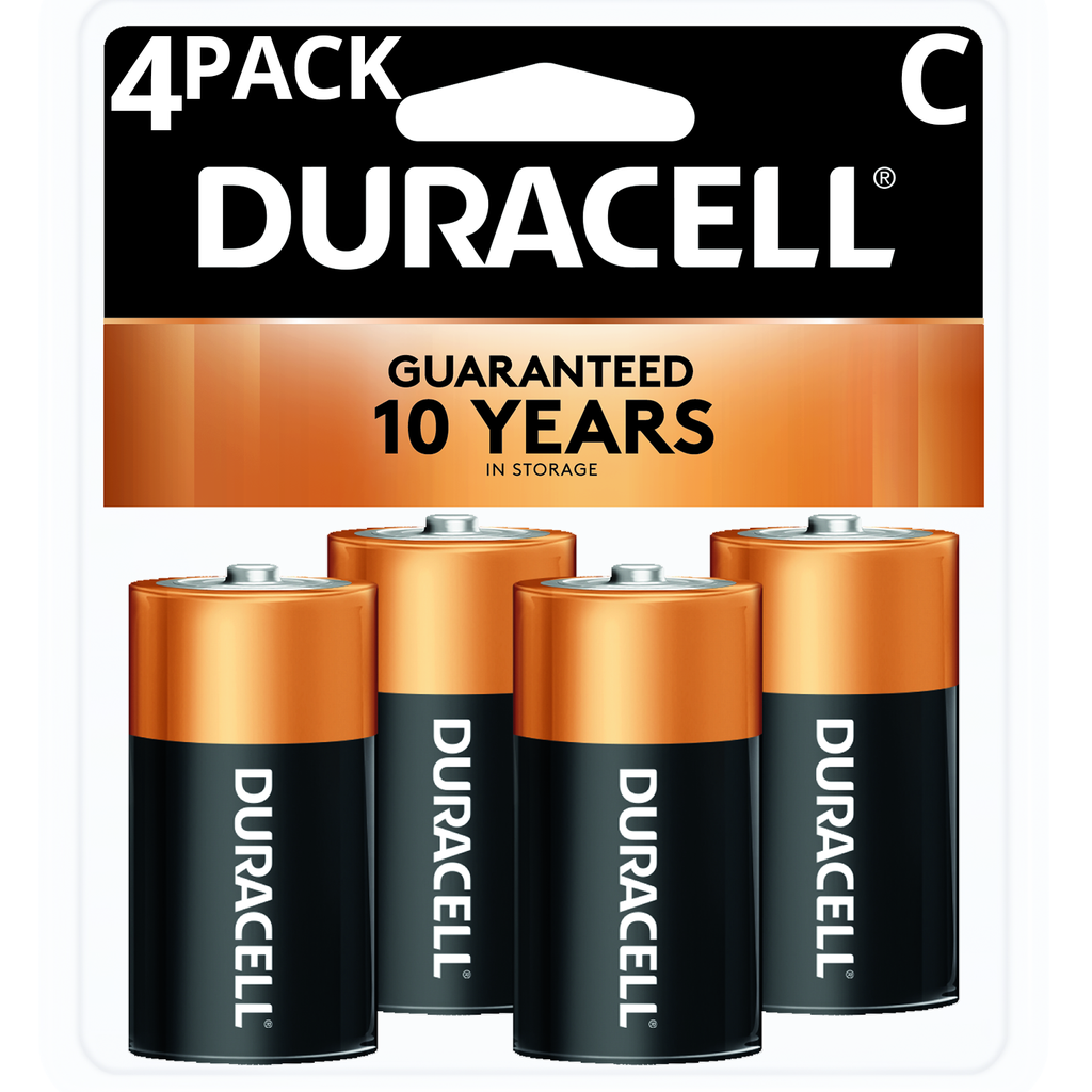 BATTERY ALKALINE C PK4