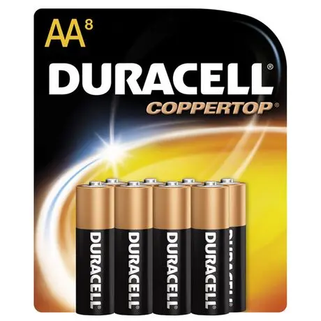 Duracell 03761 Alkaline Battery, 1.5 Volt, Aa
