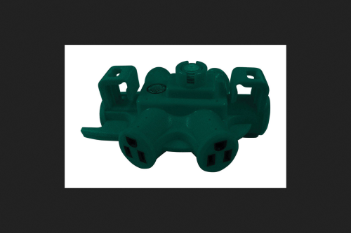 ADAPTER 5OUTLET GRN BULK