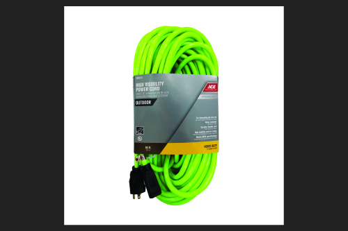 Ace Outdoor 80 Ft. L Neon Green Extension Cord 12/3 SJTW