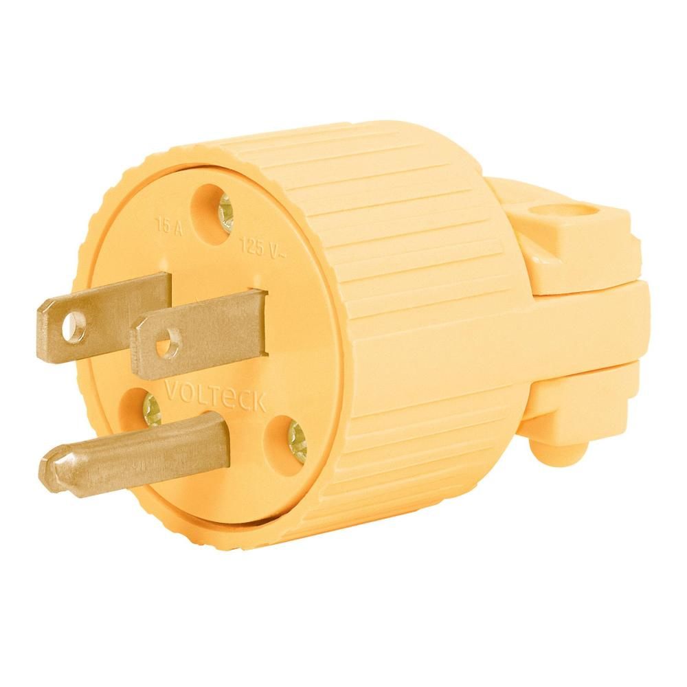 Clavija Plastica Aterrizada Volteck 46205 Volteck Clp-a