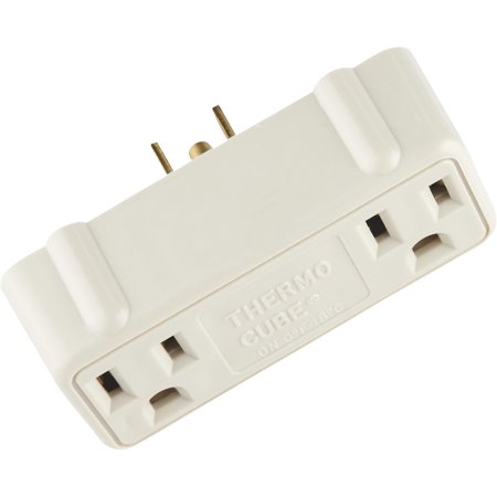 Thermocube Non-Polarized 2 Outlets Thermostatically Controlled Outlet 1 Pk