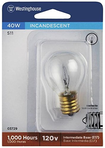 INCAND S11 BULB 40W CLR