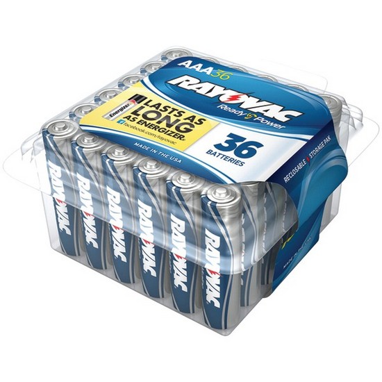 Alkaline Aaa Batteries, 36/Pack