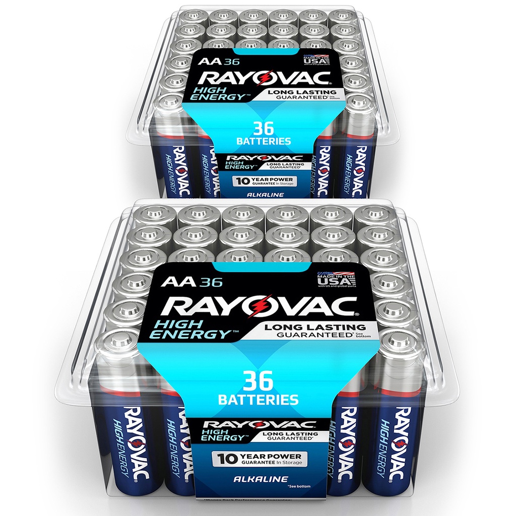 BATTERY ALKALINE AA 36PK