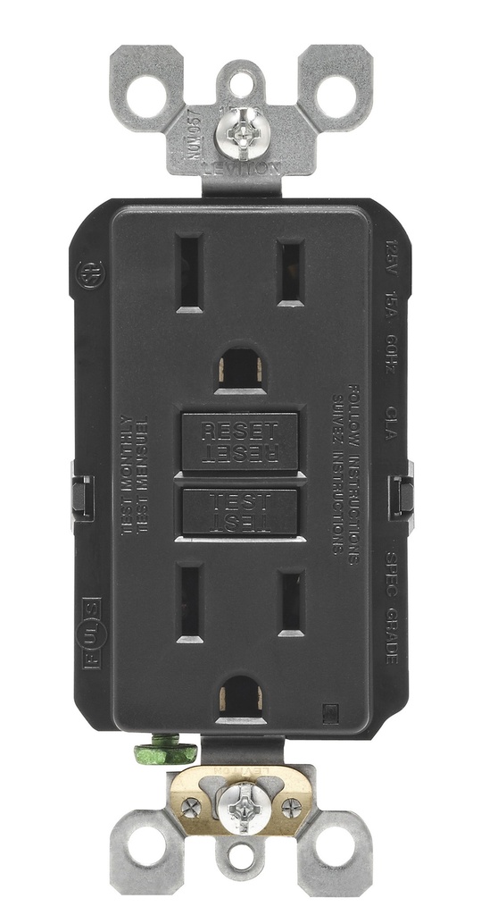 GFCI ST RECEPT 15A BLK