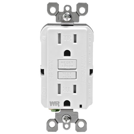 [3534195] Leviton SmartlockPro 15 Amps 125 V Duplex White GFCI Outlet 5-15R 1 Pk