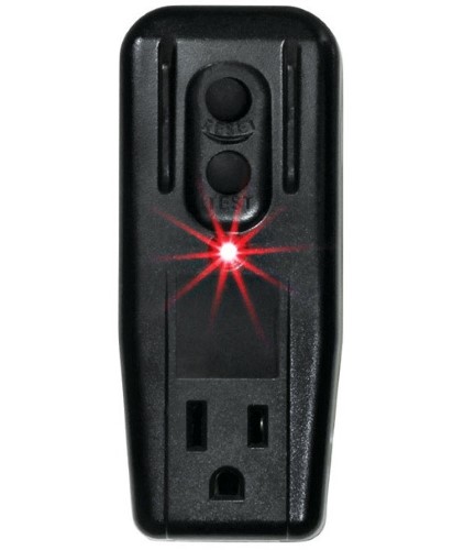 Monster 612-1outgfci Grounded Outlet Adapter, 15 Amp, Black