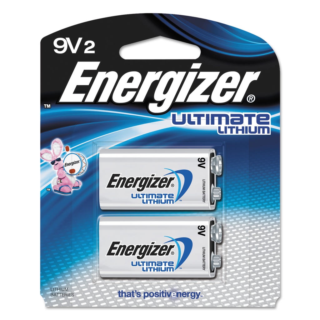 Energizer Ultimate Lithium 9-Volt 9 V Battery 2 Pk