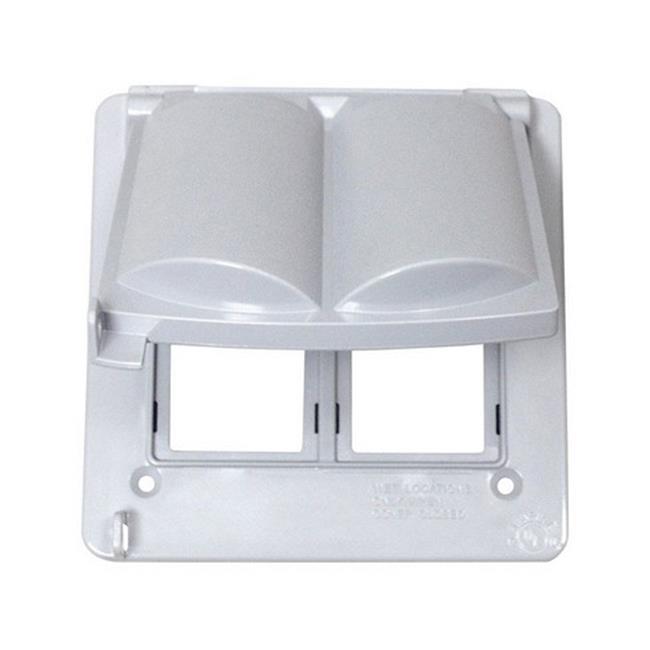 Sigma Engineered Solutions Square Plastic 2 Gang 4.76 in. H X 3.01 in. W Multi-Use Cover