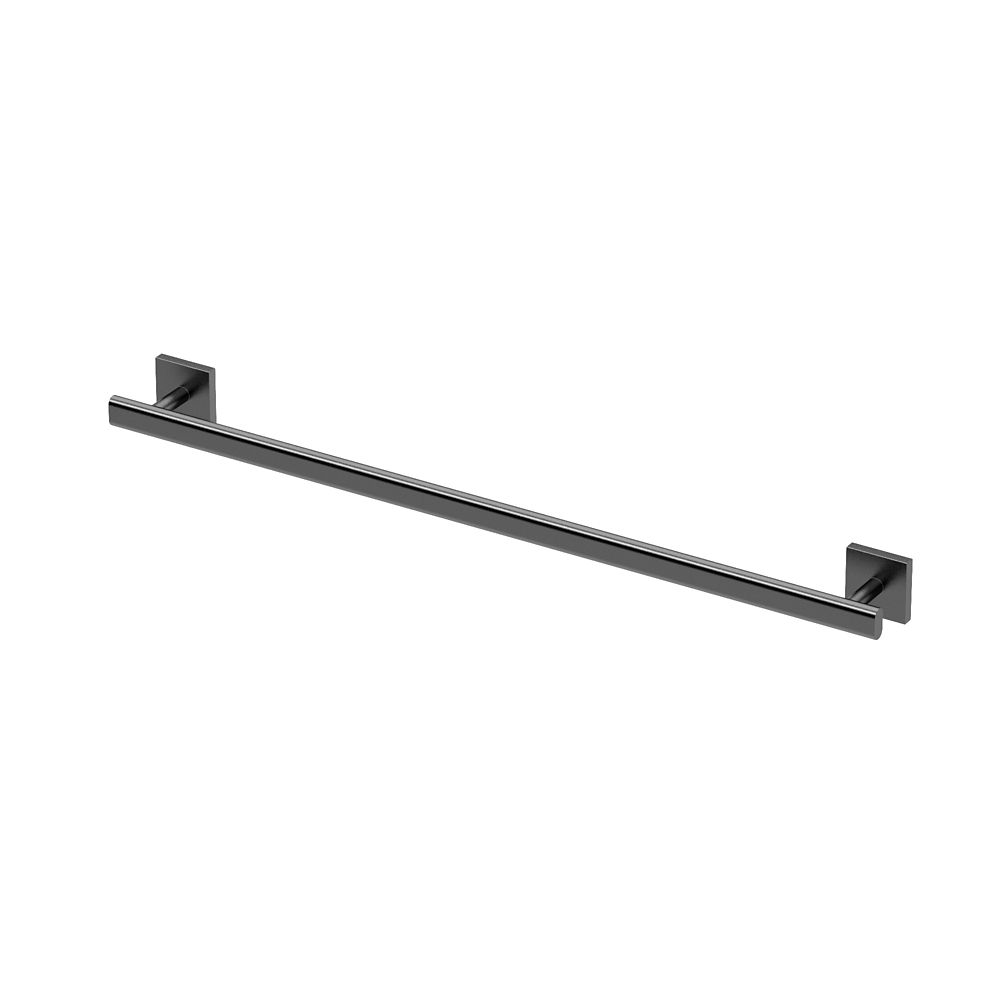 [366001549] Gatco 4050 Elevate 24" Towel Bar Matte Black Bathroom Hardware and Accessories Bathroom Hardware Towel Bars