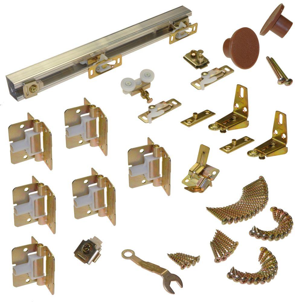 [382001968] Johnson Hardware 111FD Series 48 in. Track and Hardware Set for 4-Panel Bi-Fold Doors