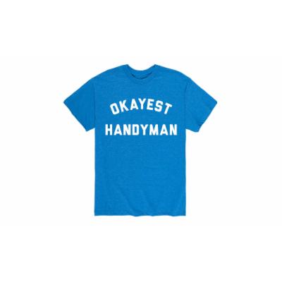 Funny Gifts for the Handyman Royal Blue-Okayest Handyman in Multi Small