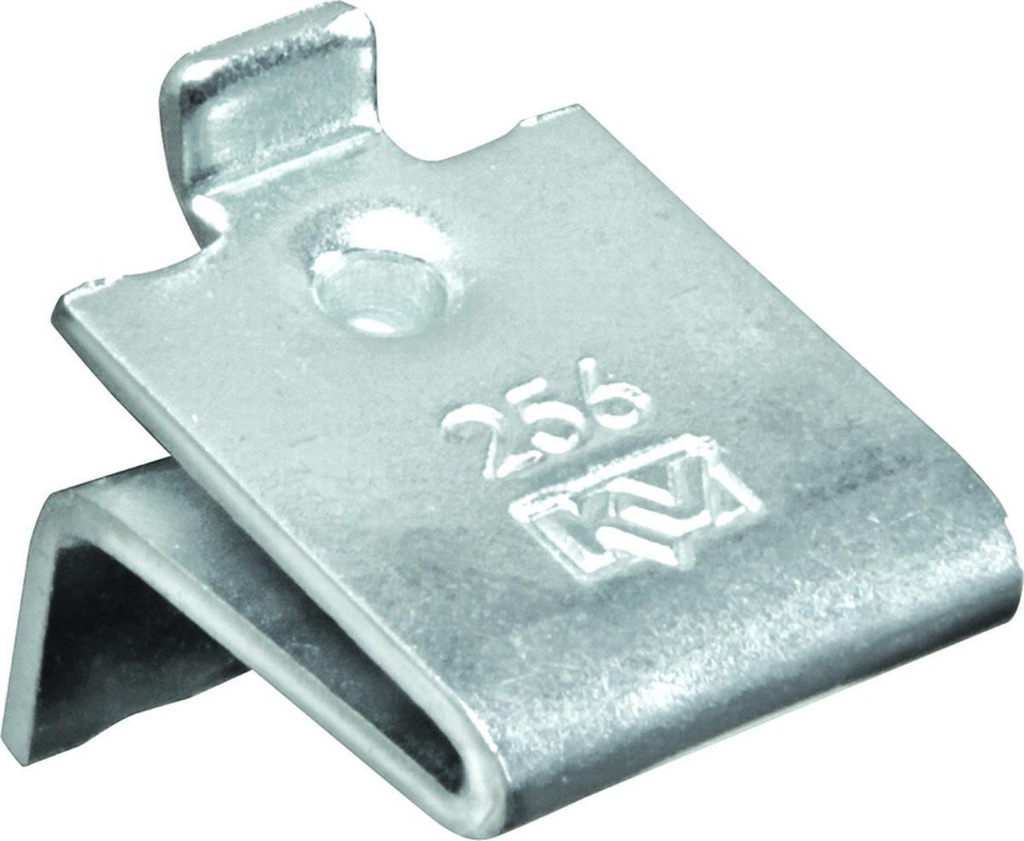 Knape & Vogt Silver Steel Shelf Support Clip 23 Ga. 7/8 in. L