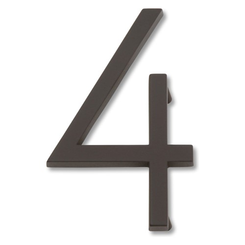 Atlas Homewares AVN4 Modern Avalon Address Number 4 Brushed Nickel Home Accents Address Numbers