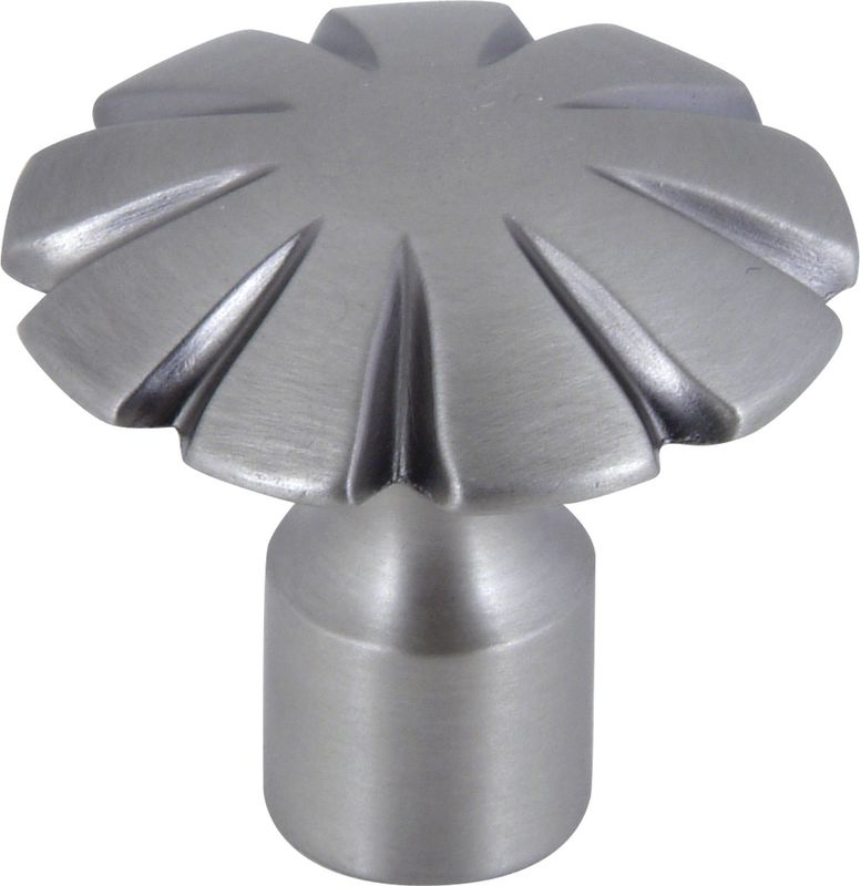 [385000427] Atlas Homewares Fluted Collection 1-1/2 in. Pewter Cabinet Knob