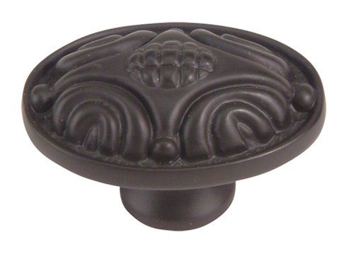 Atlas Homewares Odeon 1 3/4 Length Oval Knob Metal in Brown, Size 1.5 W in | Wayfair 4003-O