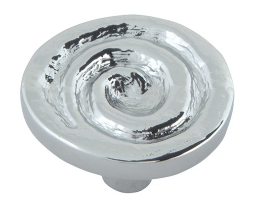 Atlas Homewares 2120-CH 1-1/2-Inch Signature Scroll Sculpt Scroll Knob, Polished Chrome