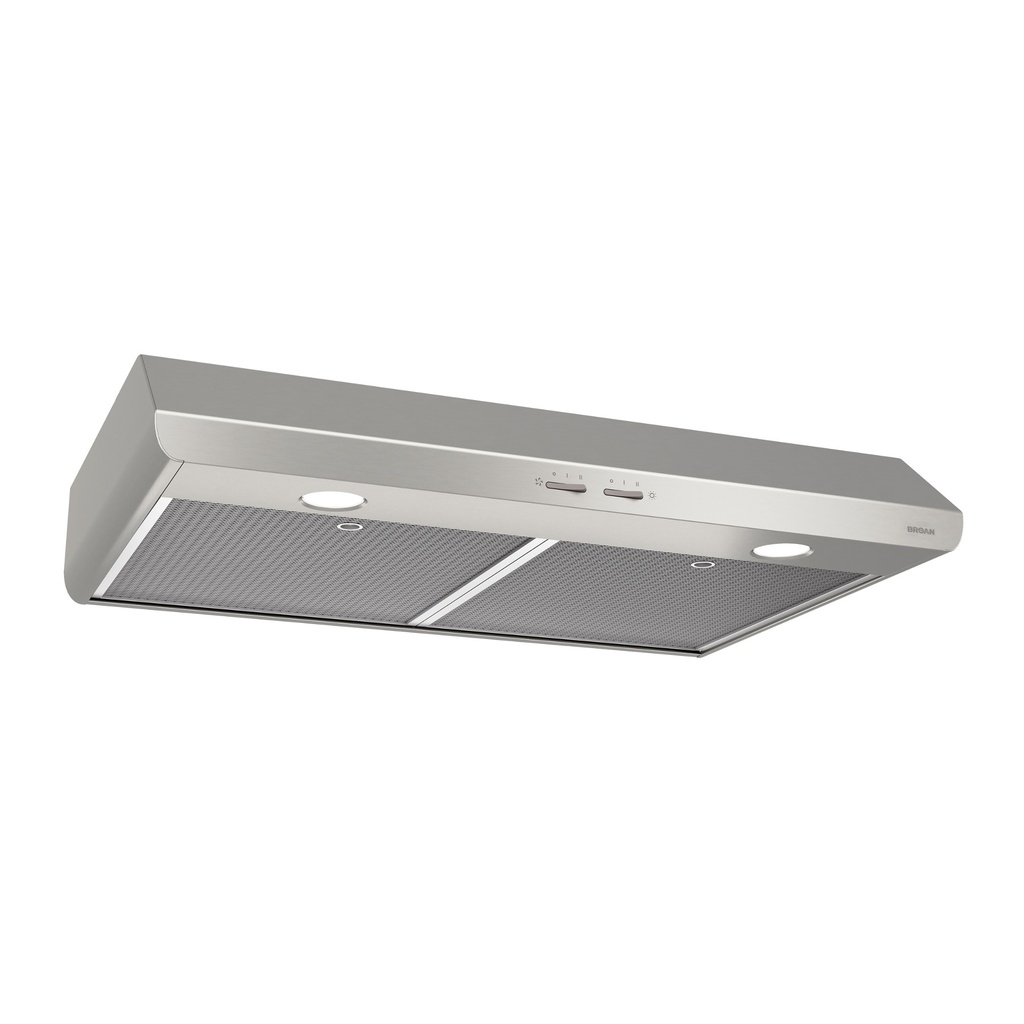 Broan Sahale 250 CFM 30" Wide Under Cabinet Range Hood W/ Removable Mesh Filters - BKSH130SS