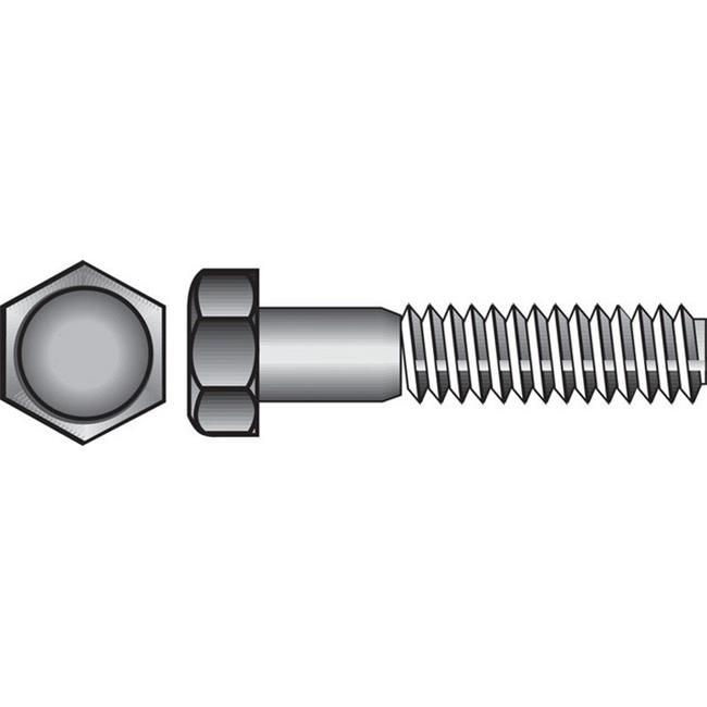 [399005706] HILLMAN 1/4-20 in. D X 1-1/4 in. L Stainless Steel Hex Head Cap Screw 100 Pk