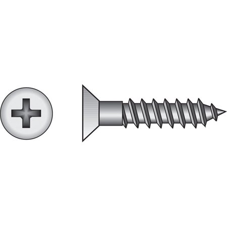 HILLMAN No. 6 Ga. X 1/2 in. L Phillips Zinc-Plated Coarse Wood Screws 100 Pk