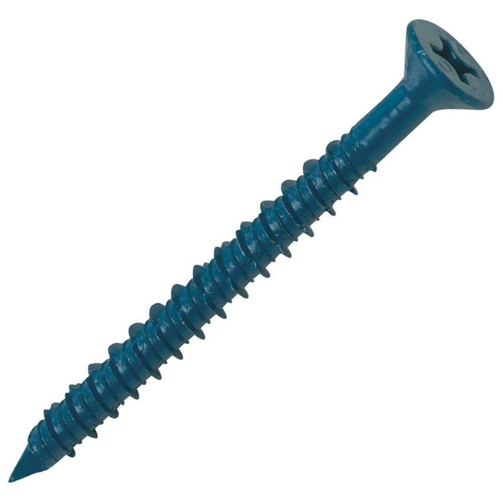 HILLMAN Tapper 1/4 in. D X 2.25 in. L Carbon Steel Flat Head Concrete Screw Anchor 100 Pk