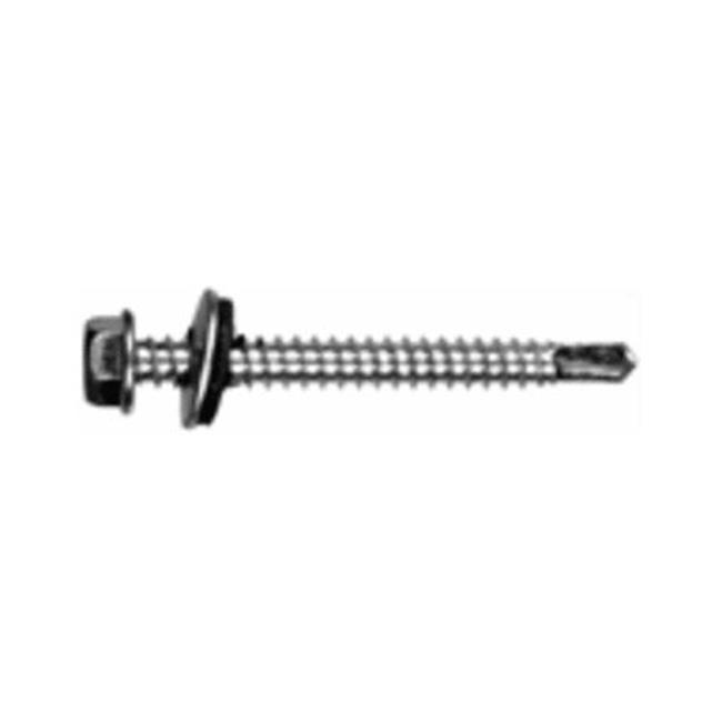 [400004582] HILLMAN No. 12 Ga. X 2 in. L Hex Hex Washer Head Self-Drilling Screws 100 Pk