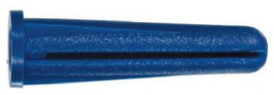 HILLMAN 0.4 in. D X 1 in. L Plastic Round Head Conical Anchor 1 Pk