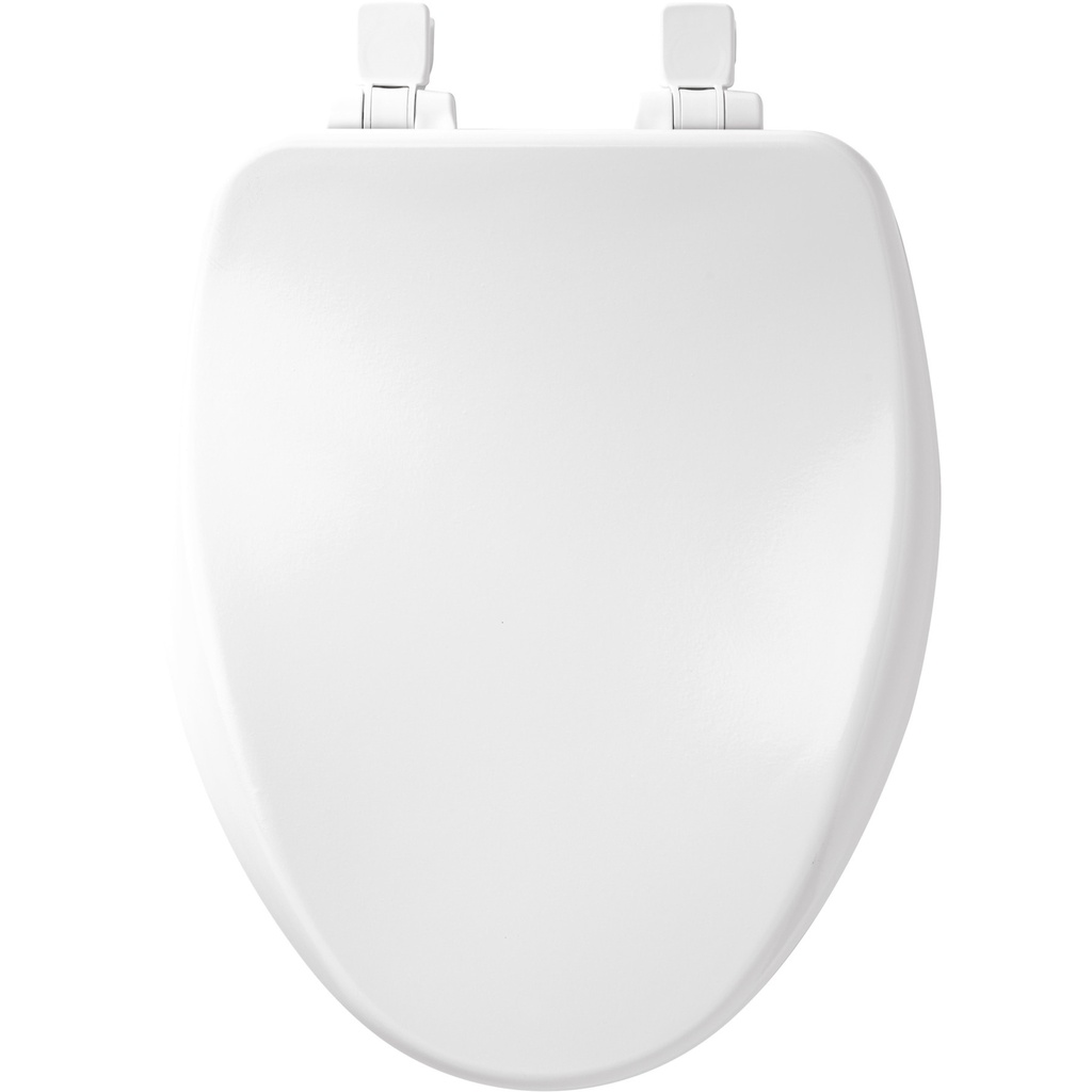 [4001078] Mayfair by Bemis Alesio Elongated Enameled Wood Toilet Seat Removes for Easy Cleaning and Never Loosens White: Durable, Secure Fit