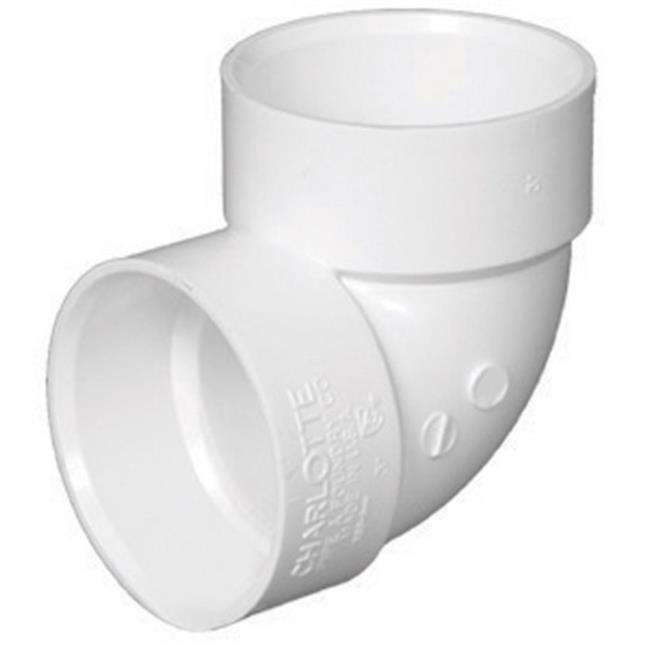Charlotte Pipe Schedule 40 1-1/2 in. Hub X 1-1/2 in. D Hub PVC Elbow 1 Pk