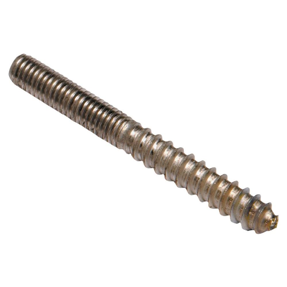 Hillman 3/8 in.-16 X 3-1/2 in. Hanger Bolt (6-Pack)
