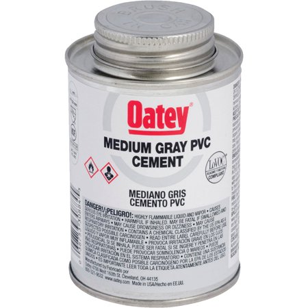 Oatey Gray Cement for PVC 4 Oz