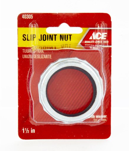 Ace Slip Joint Nut and Washer 1-1/2 in. X 1-1/2 in. Rubber Carded