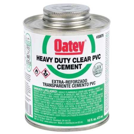 Oatey Heavy Duty Clear Cement for PVC 16 Oz
