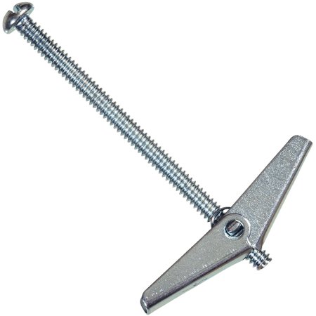 Hillman 1/4 in. Dia. X 3 in. L Round Steel Toggle Bolt 6 Pack