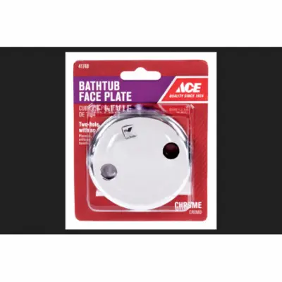[41748A] Ace 3-1/4 in. D Chrome Overflow Faceplate